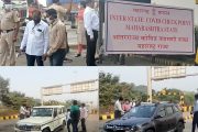 पालघर जिल्ह्यातल्या महाराष्ट्र - गुजरात सीमेवर कोविड-19 च्या पार्श्वभूमीवर प्रवाश्यांची थर्मल तपासणी सुरू ;  पोलीस, आरोग्य कर्मचारी पथक तैनात