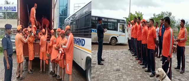 पालघर जिल्ह्यात एनडीआरएफ तैनात   