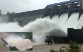 धामणी धरणाचे पाच ही दरवाजे उघडले, सूर्या नदीकाठच्या गावांना सतर्कतेचा इशारा