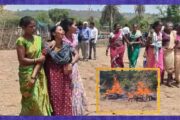 पालघर मध्ये आक्रोश, एकाच वेळी १२ अंत्यसंस्कारांनी गाव सुन्न