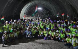 मुंबई-अहमदाबाद बुलेट ट्रेन प्रकल्पांतर्गत महाराष्ट्रात तिसऱ्या पर्वतीय बोगद्याचे काम पूर्ण