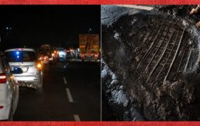 मुंबई–अहमदाबाद महामार्गावर मृत्यूचा खड्डा; १२ मिनिटांत १५ वाहनांचे अपघात